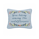Wildflowers Needlepoint Pillow