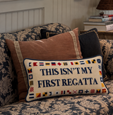 This Isn't My First Regatta Needlepoint Pillow