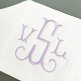 Monogrammed Tissue Box Cover