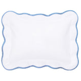 Cornflower Pique Scallop Shams