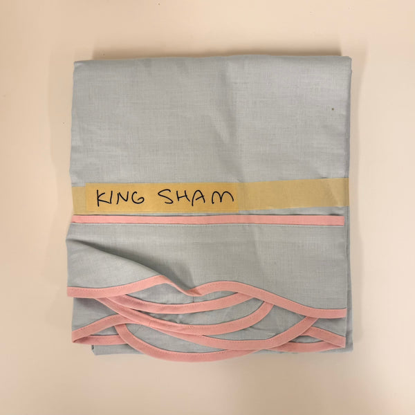 Blue & Pink King Sham ES 51