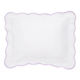 Lilac Pique Scallop Shams