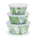Green & Blue Marbled Enamelware