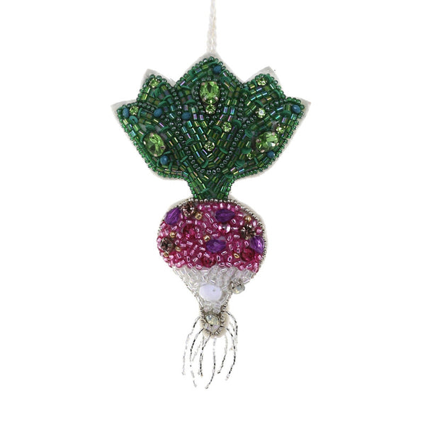 Jeweled Radish Ornament