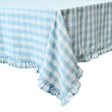 Gingham Ruffle Tablecloth
