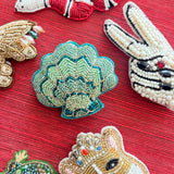 Beaded Scalloped Shell Ornament