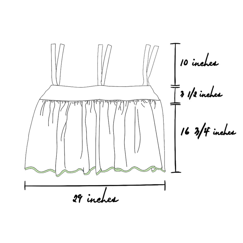 Thyme Pique Crib Skirt