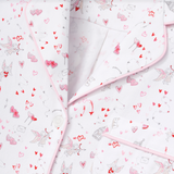 Women's Woven Twill Classic Pajama Set in Love Song