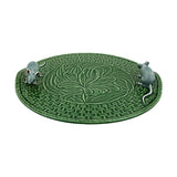 Green Lilly Cheese Tray with Mice