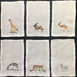 Safari Cocktail Napkins, set of 6