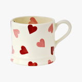 Pink Hearts 1/2 Pint Mug