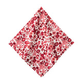 Field of Flowers Dinner Napkin Ruby