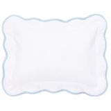 Pale Blue Pique Scallop Bedding
