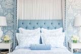 Cornflower Pique Scallop Coverlets