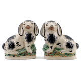 Pair of Staffordshire Bunnies