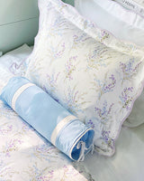 Cornflower Blue Border Shams