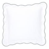 Gray Pique Scallop Bedding