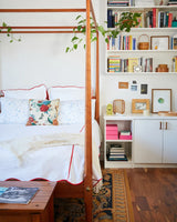 Red Pique Scallop Shams