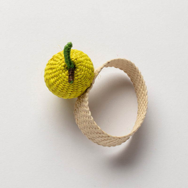 Lemon Woven Napkin Ring