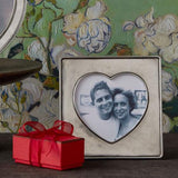 Pewter Heart in Square Frame