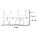 Lilac Pique Crib Skirt