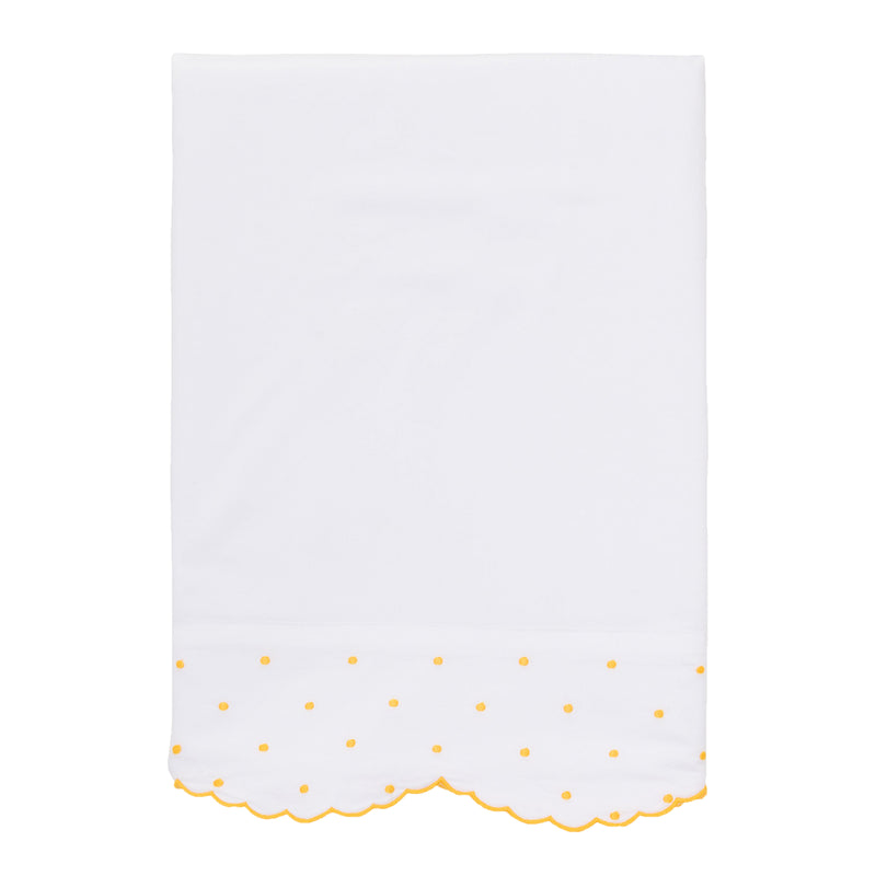 Marigold Swiss Dot Sheets