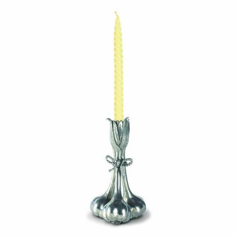 Garlic Pewter Candlestick, set of 2