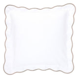 Taupe Pique Scallop Shams
