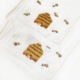 Bee Hive Cocktail Napkins, set of 4