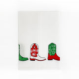 Holiday Cowboy Boot Tip Towel