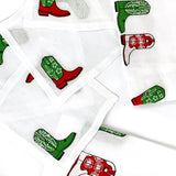 Holiday Cowboy Boots Tissue Box Cover