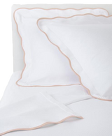 Taupe Pique Scallop Coverlets