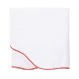 Coral Pique Scallop Bedding