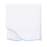 Pale Blue Pique Scallop Bedding