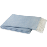 Italian Herringbone Throw, Denim