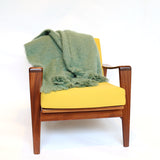 Mohair Throw, Olive