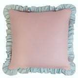 Pale Pink + Soft Blue Ruffle Sham