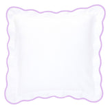 Lilac Pique Scallop Shams