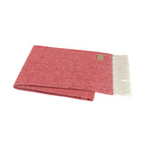 Italian Herringbone Throw, Red