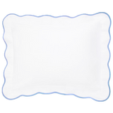 Cornflower Pique Scallop Shams