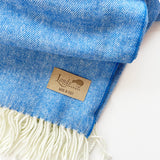 Italian Herringbone Throw, Marina