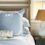 Cornflower Blue Border Shams