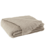 Mohair Throw, Taupe