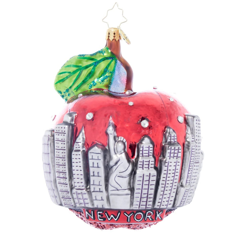 Big Apple Skyline Sparkle Ornament