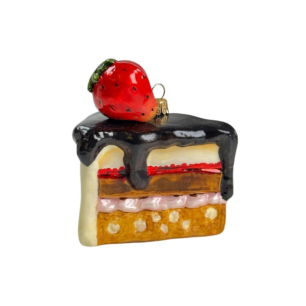 Strawberry Cake Slice Ornament