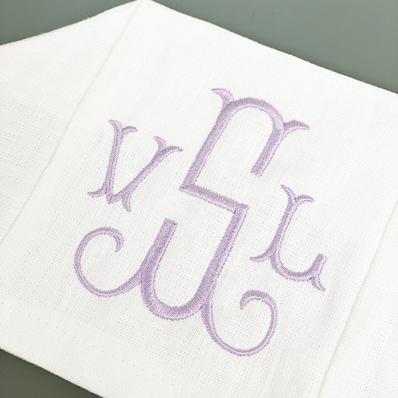 Monogrammed Tissue Box Cover