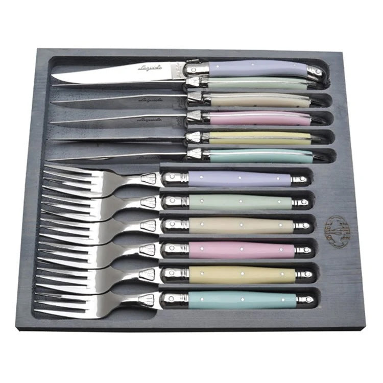 Jean Dubost Laguiole Pastel Cutlery Set