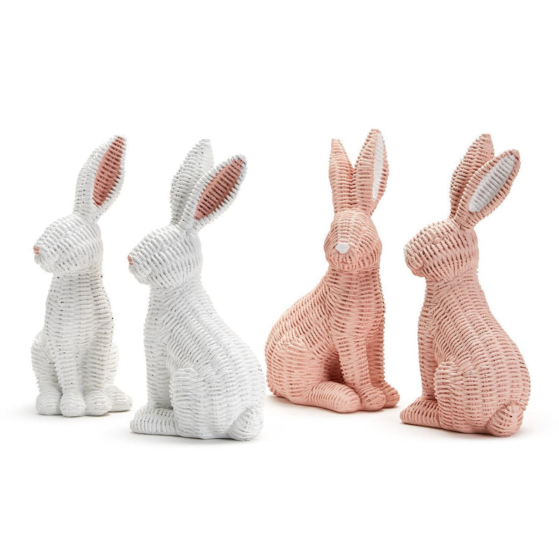 Pair of Basket Weave Easter Bunny