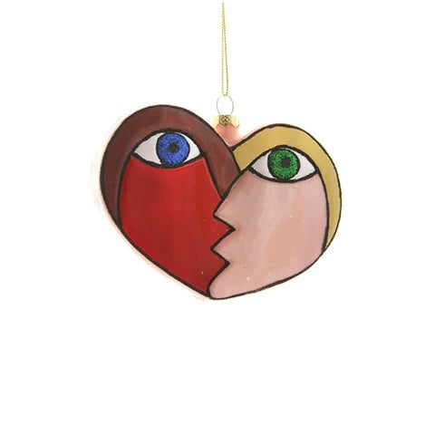 Kissing Heart Ornament