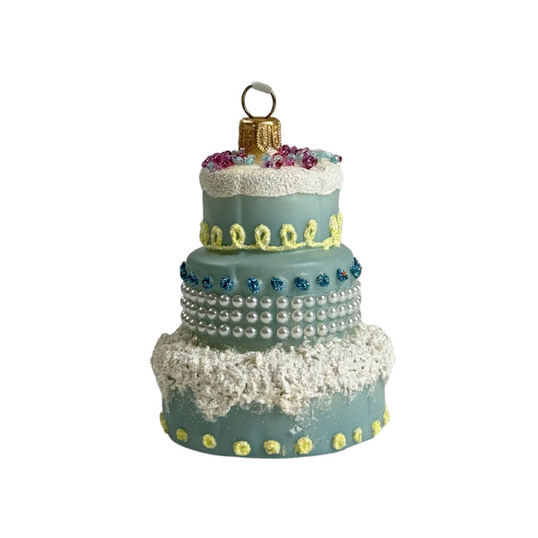 Blue Double Cake Ornament